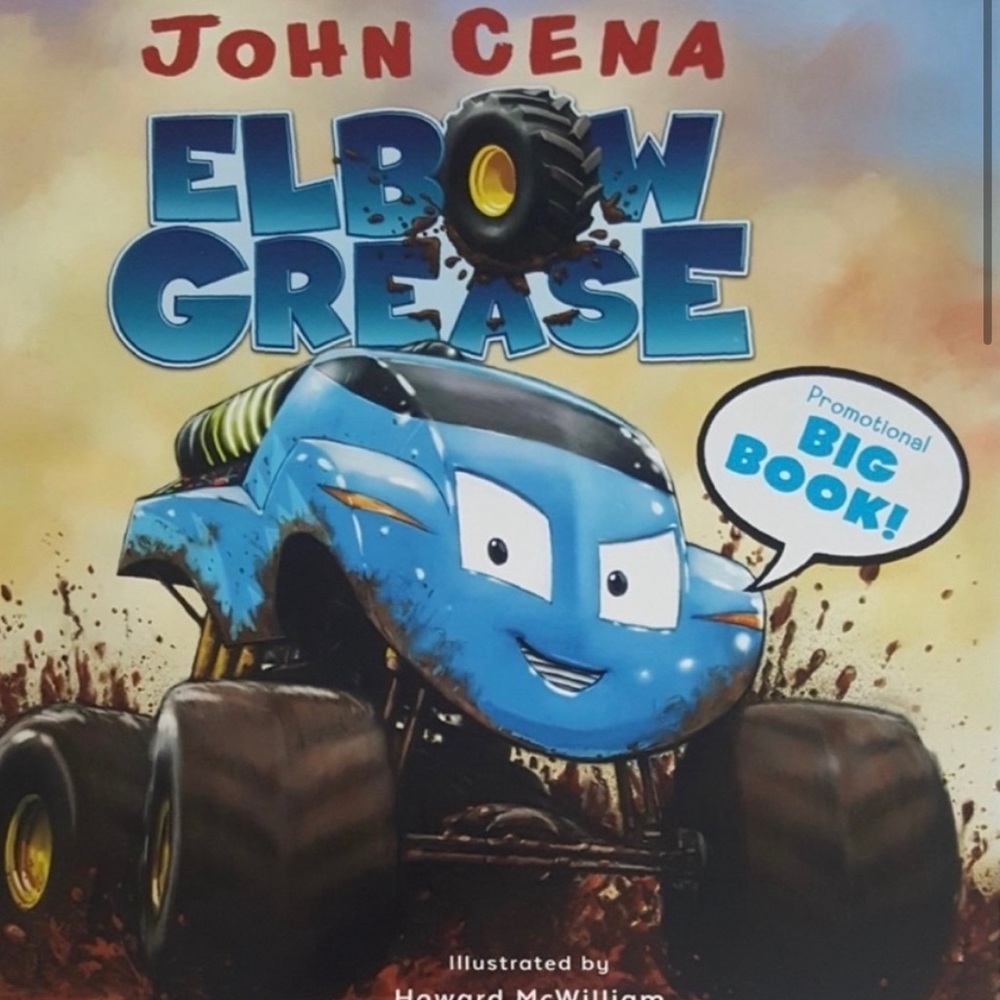 Elbow Grease Large Picture and Word Book by John Cena Children's Big Book NEW